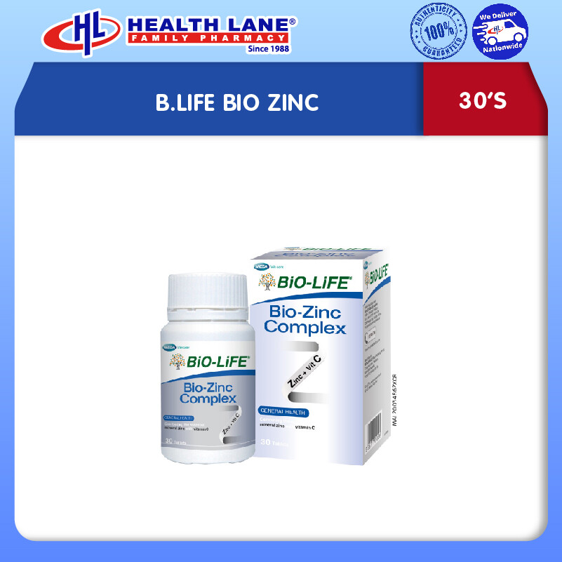 BIO-LIFE BIO ZINC (30'S) 